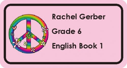 Rainbow peace flowers on light pink