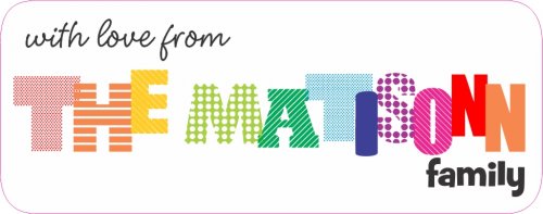 Fun font patterned bright