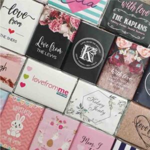 Personalised chocolates