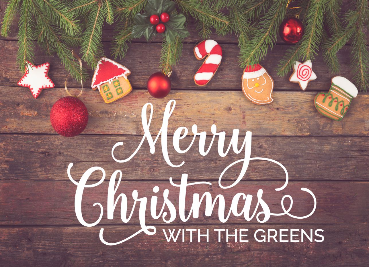 Christmas Biscuits on wood