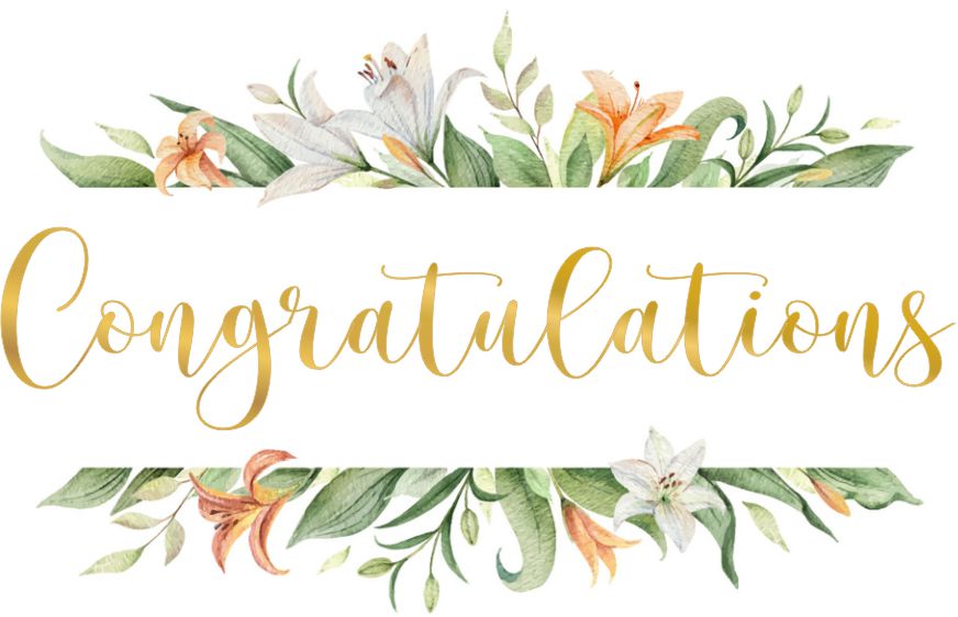 Floral congrats