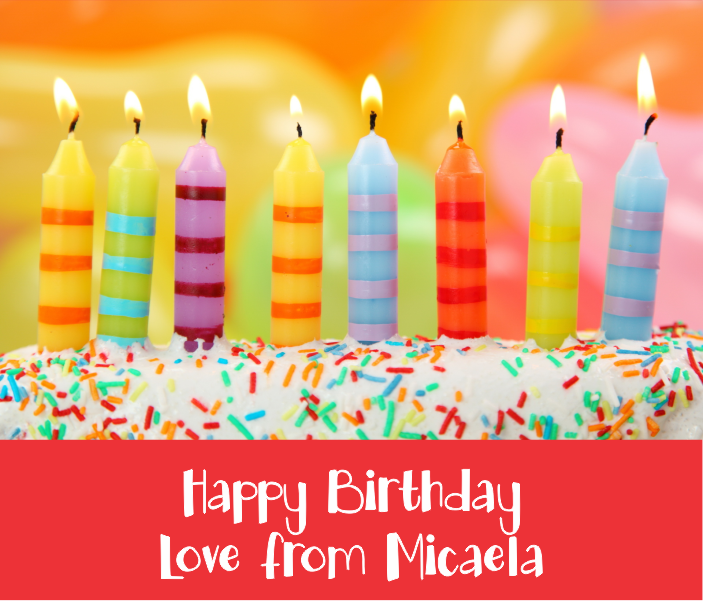 Happy birthday candles