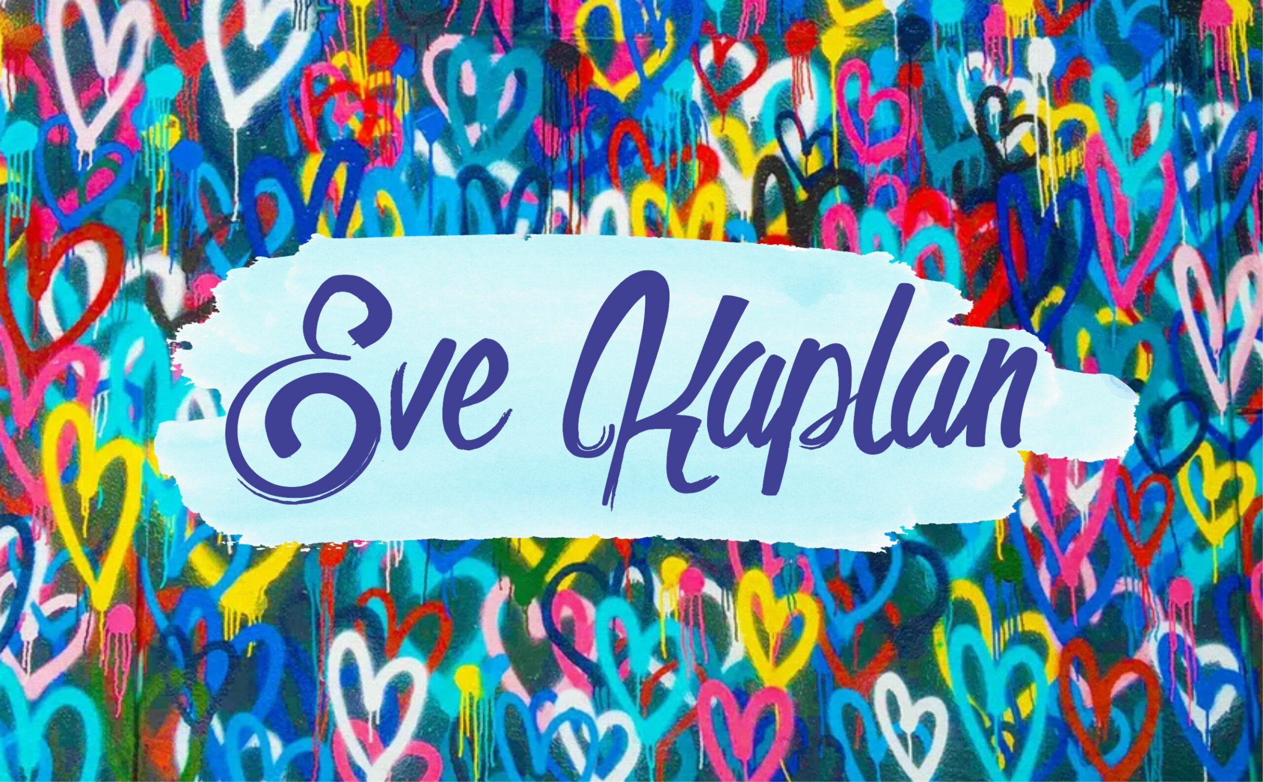 Spray painted hearts