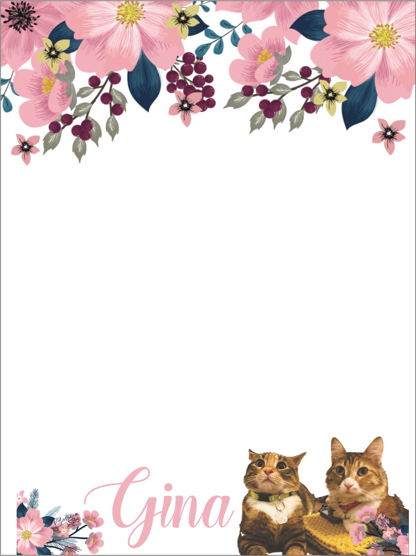 Kitty floral