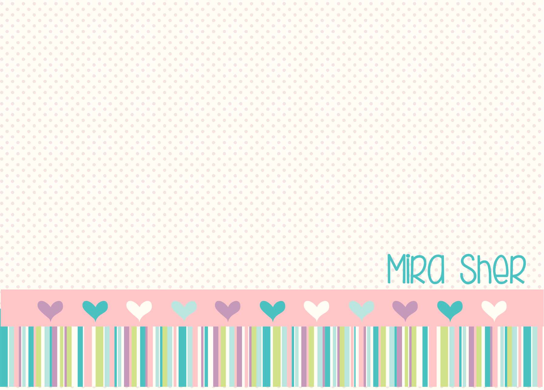 Soft stripes n hearts