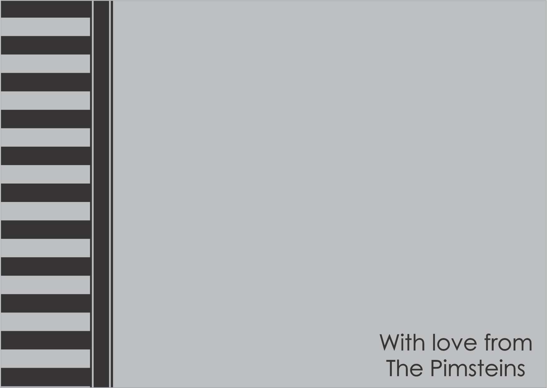 Left stripes on gray