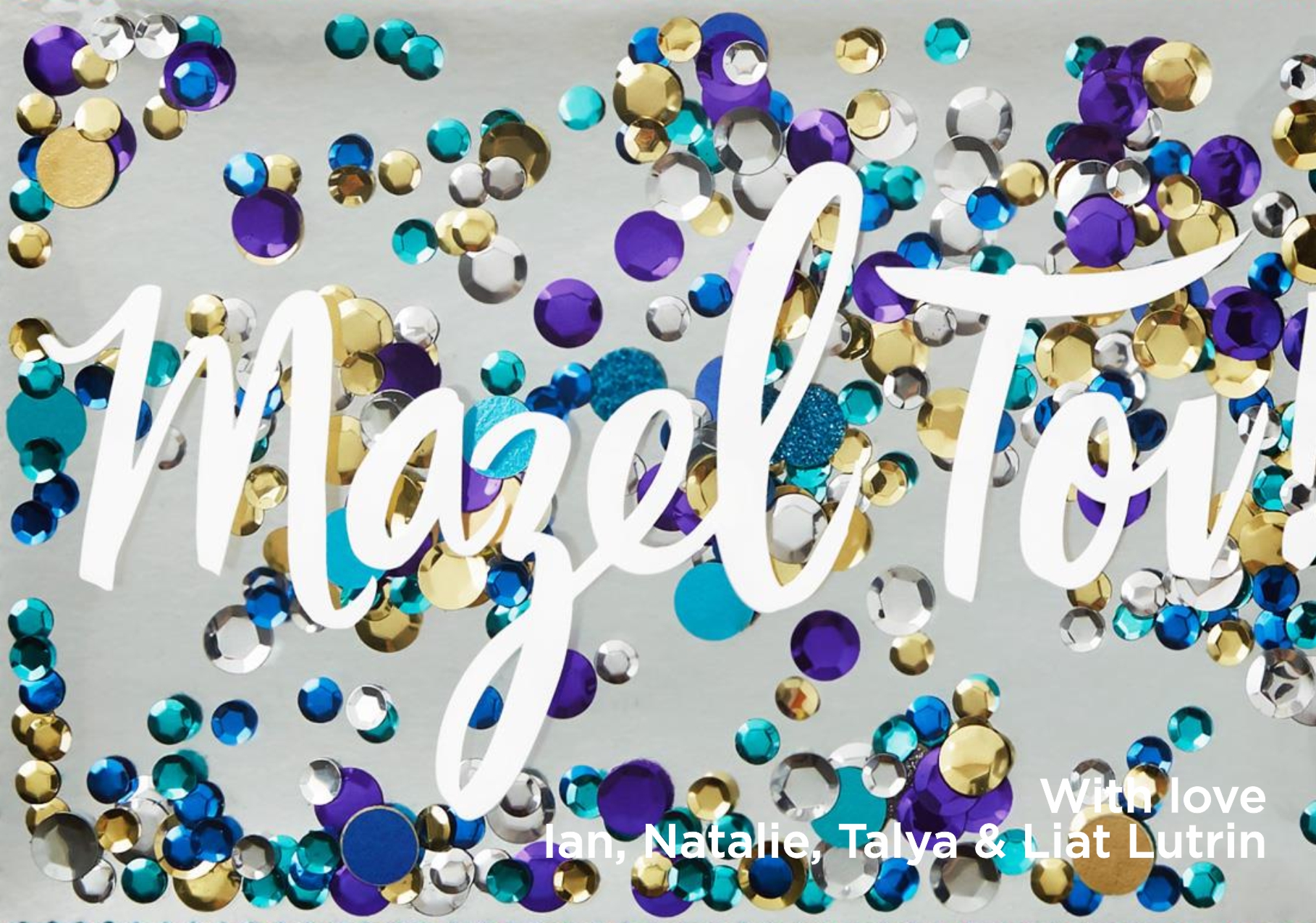 Mazeltov sequins