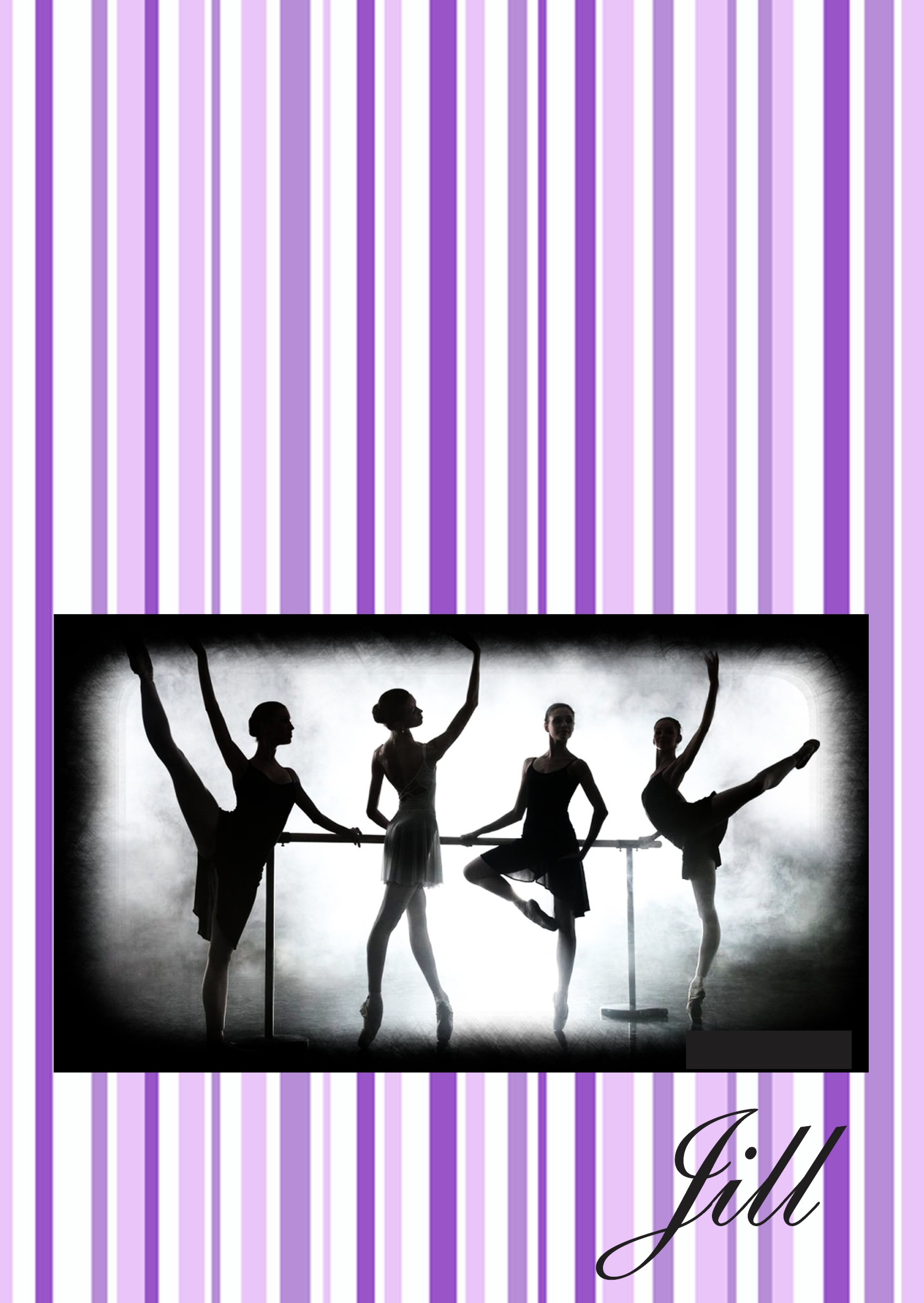 Purple Ballet Stripes