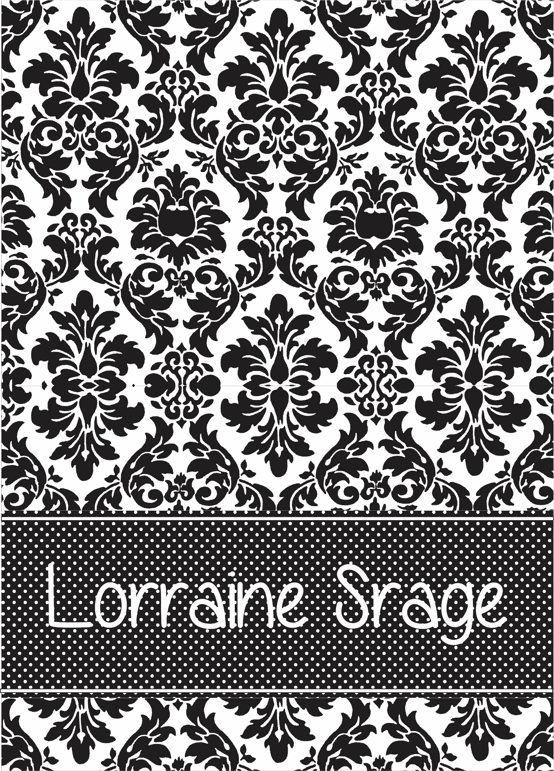 Damasc black & white