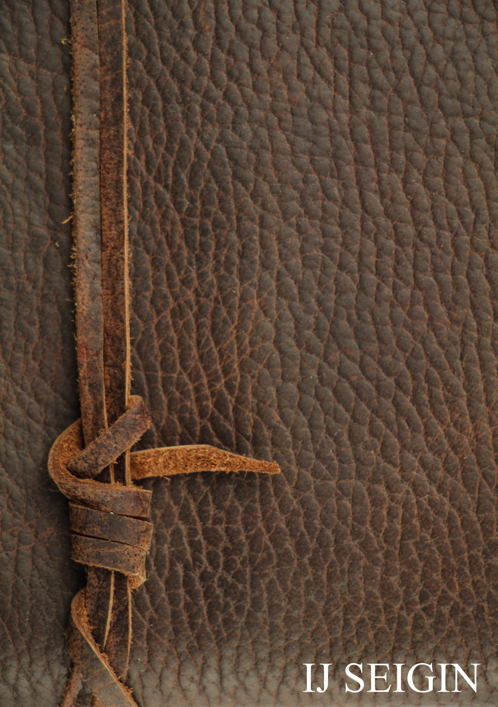 Leather look tan knot