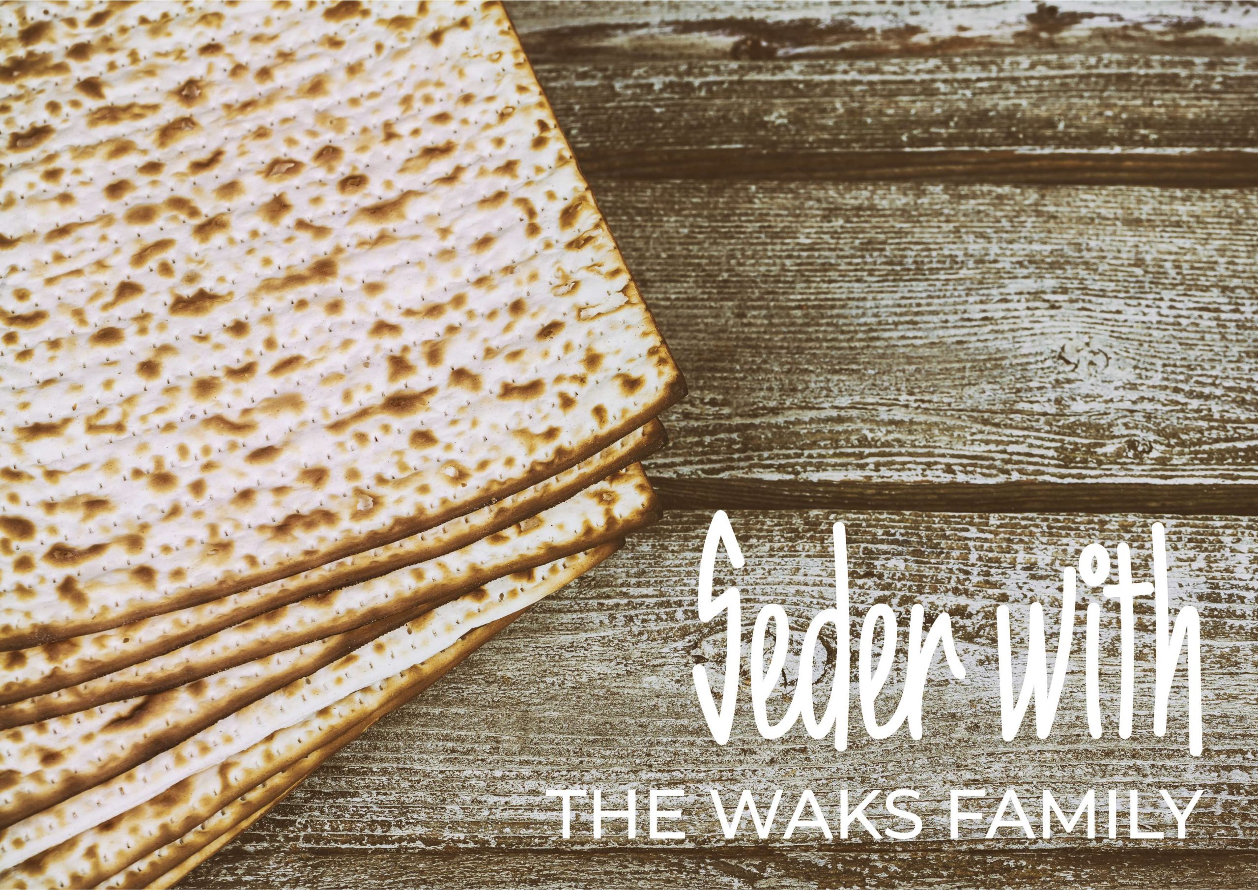 Pesach Matzah on wood