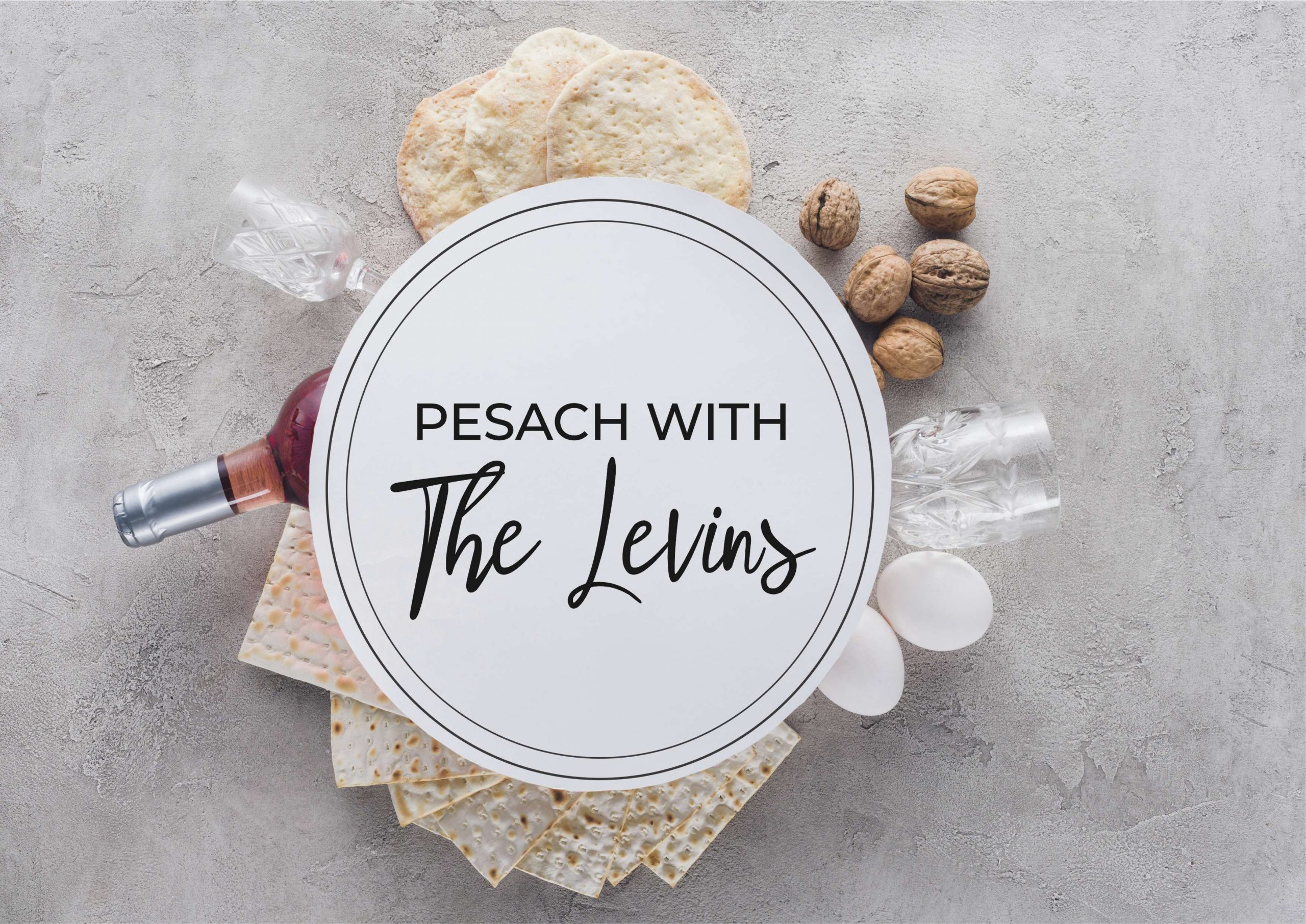 Pesach on grey