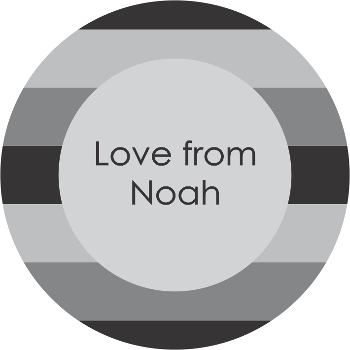 Chunky stripes black