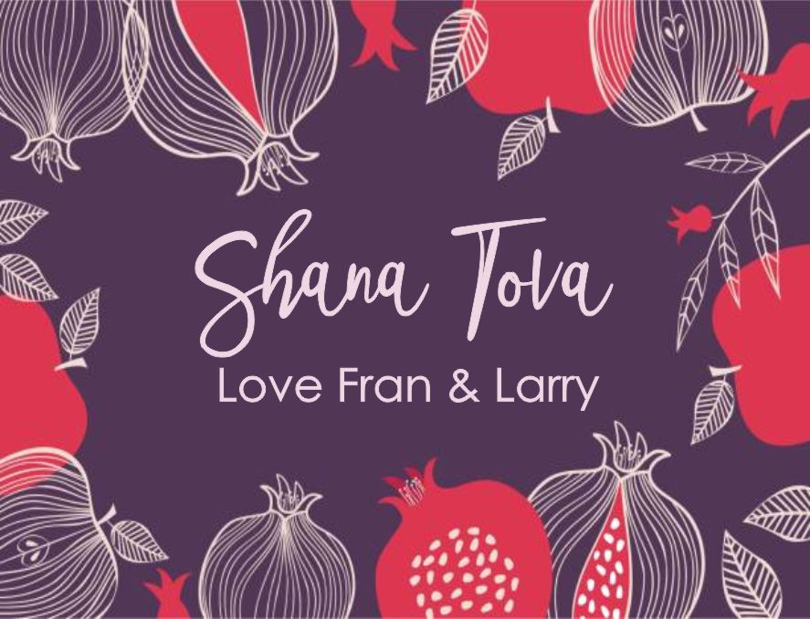 Rosh Hashana pomegranate plum