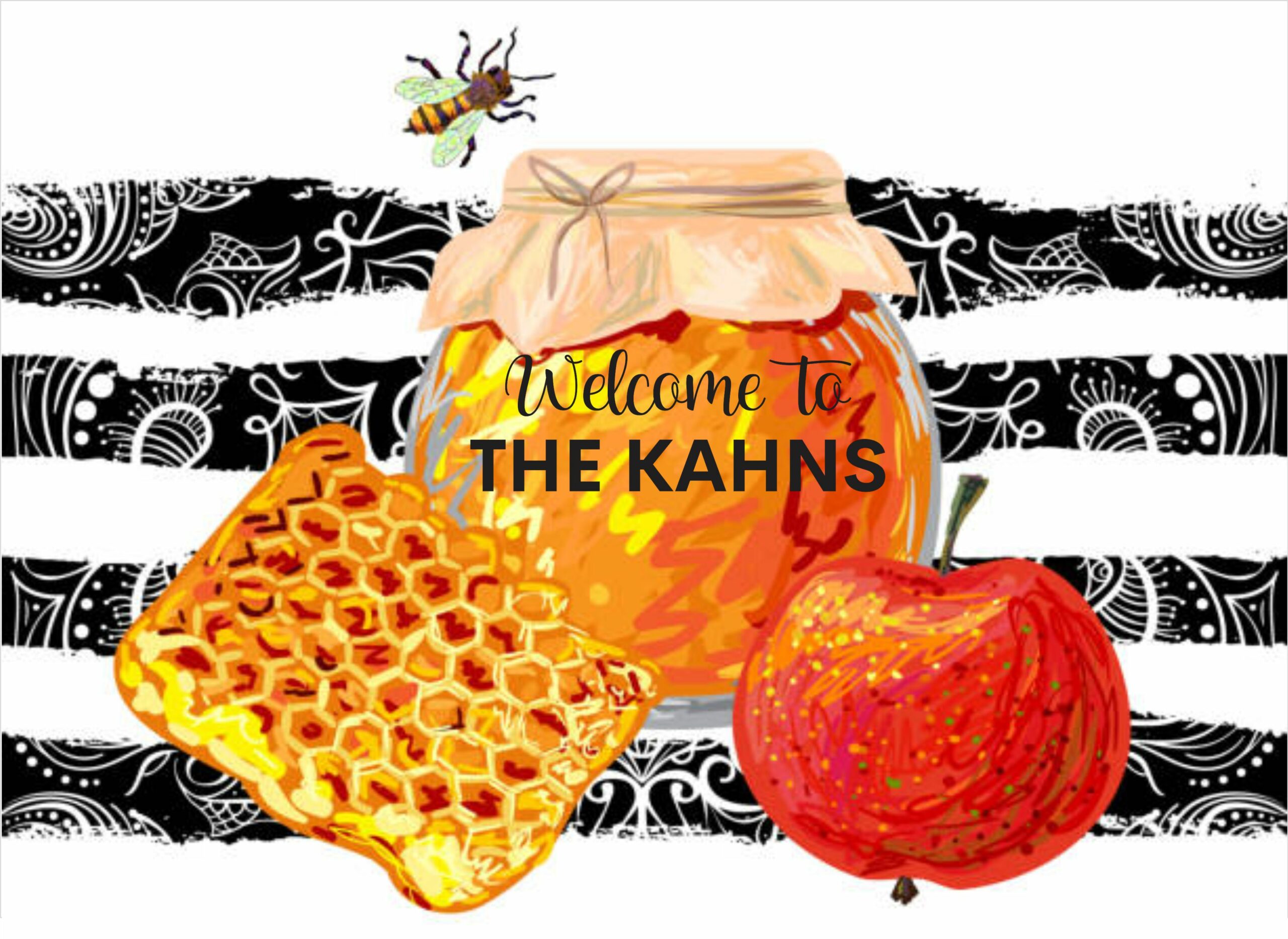 Rosh Hashana black white