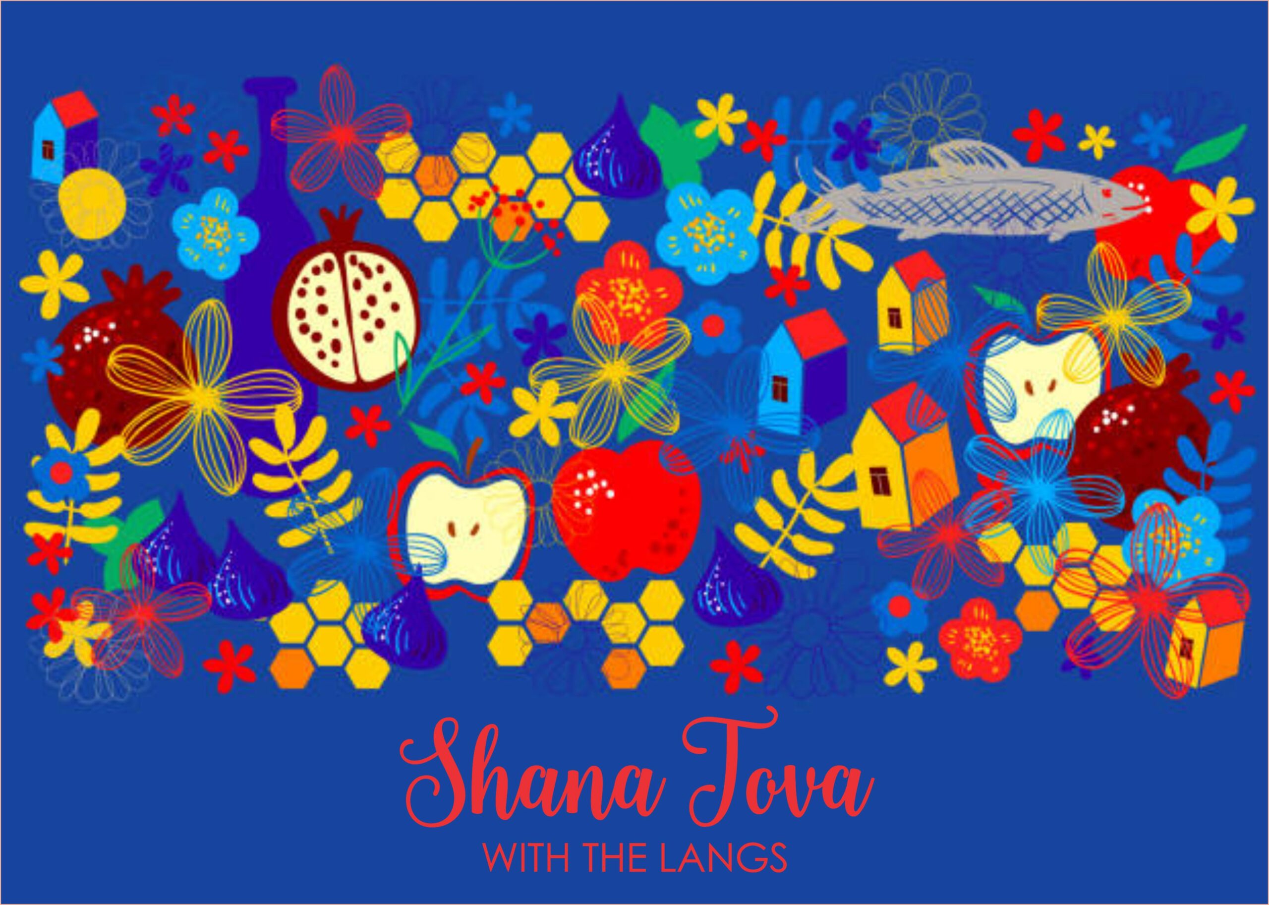 Rosh Hashana blue