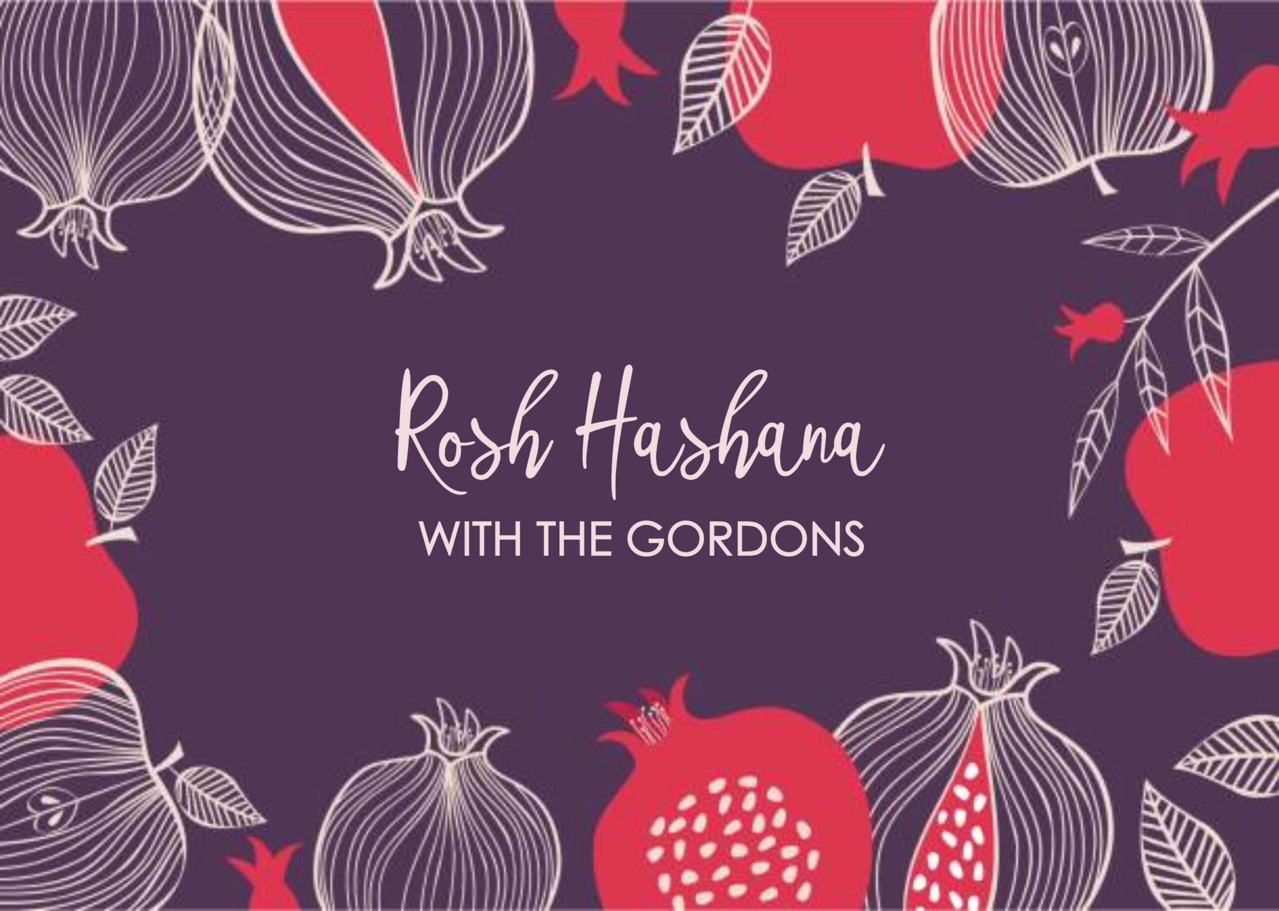 Rosh Hashana plum pomegranate