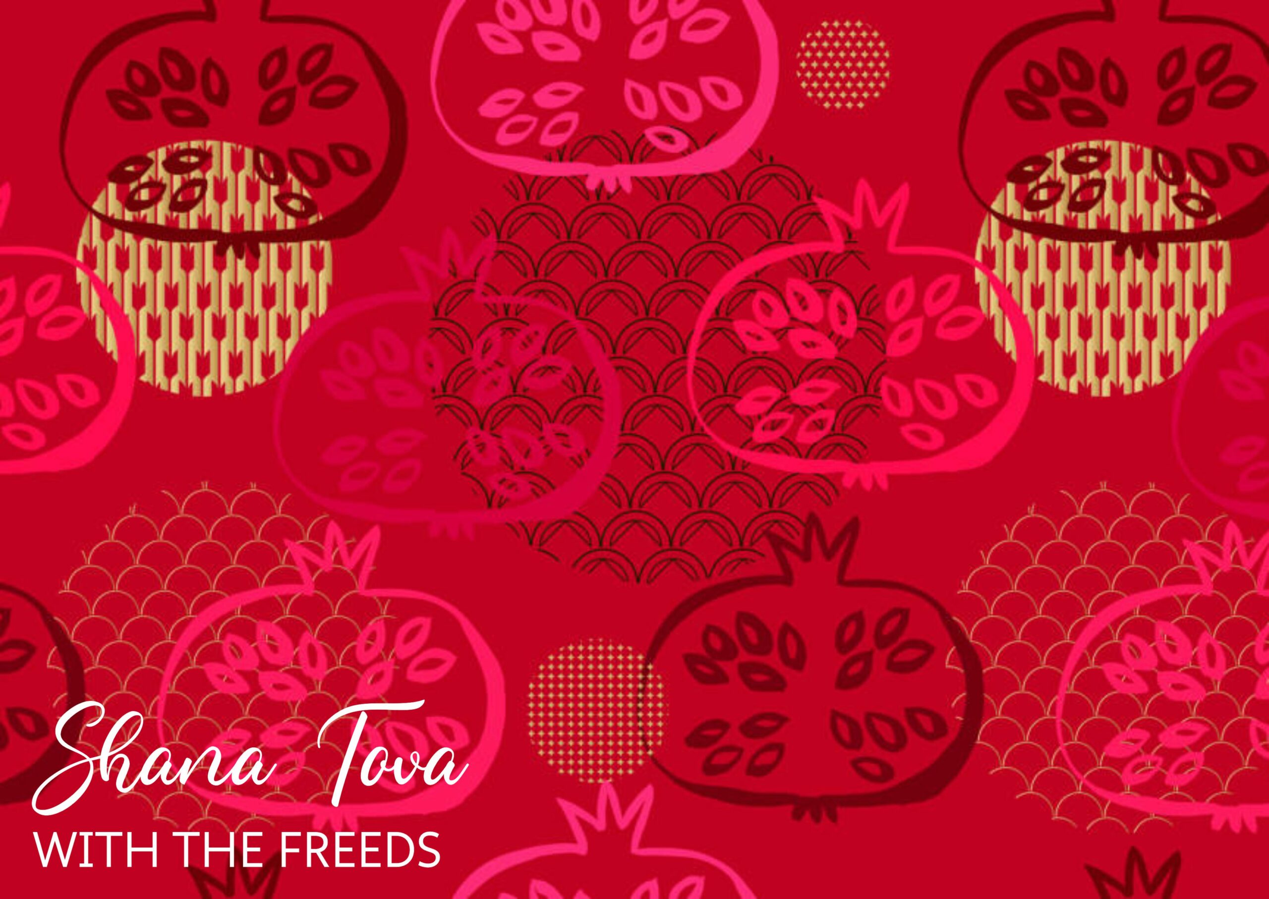 Rosh Hashana pomegranate Freed