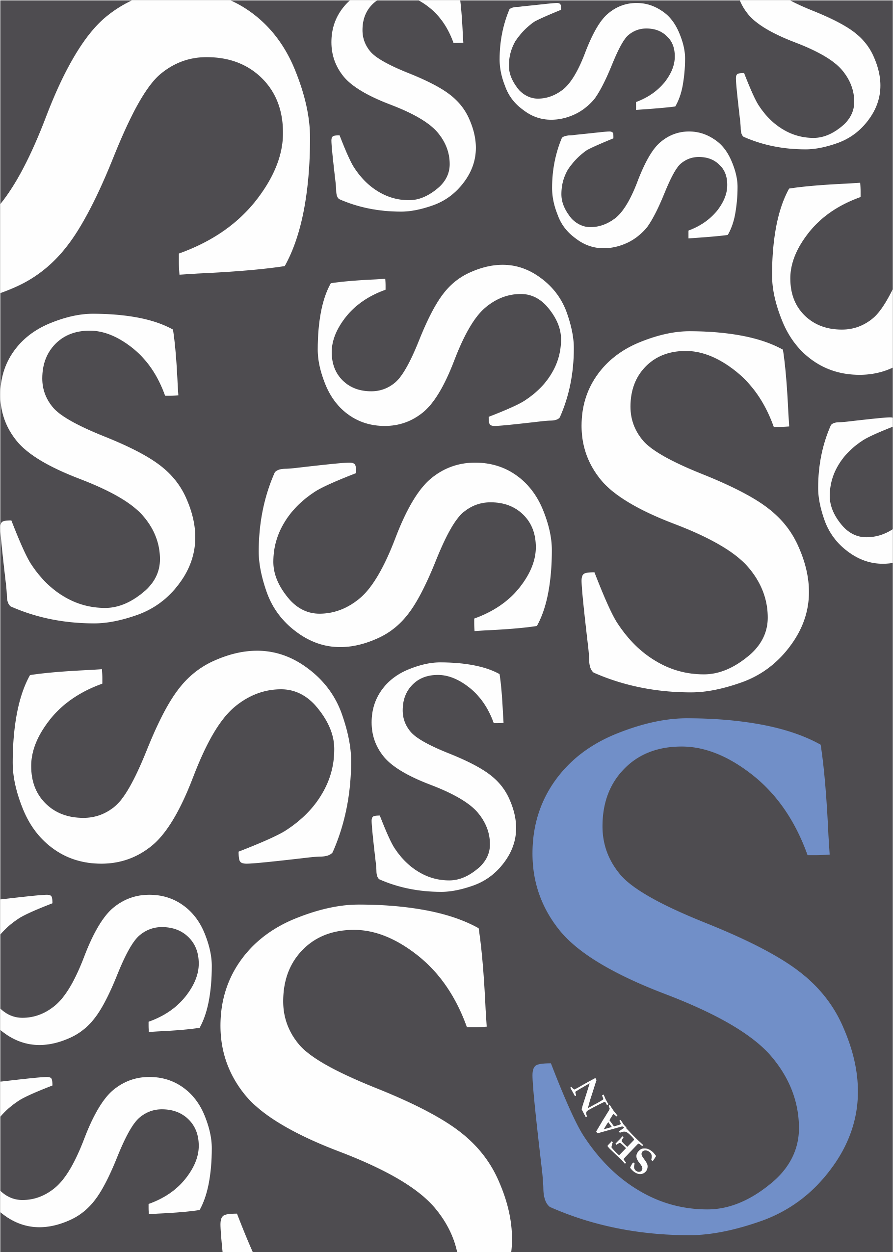 Loads of letters blue