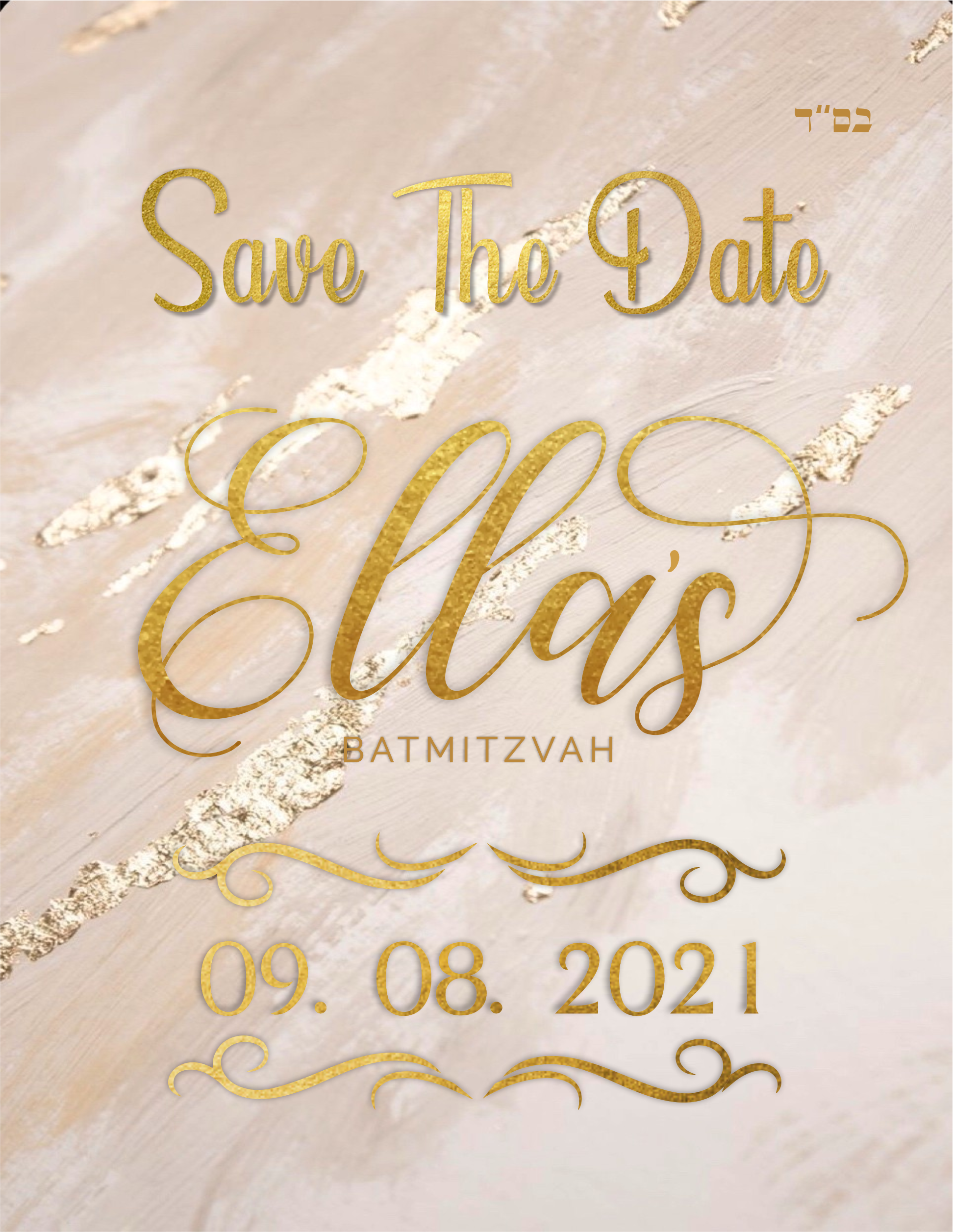 Marble rivers of rose and gold