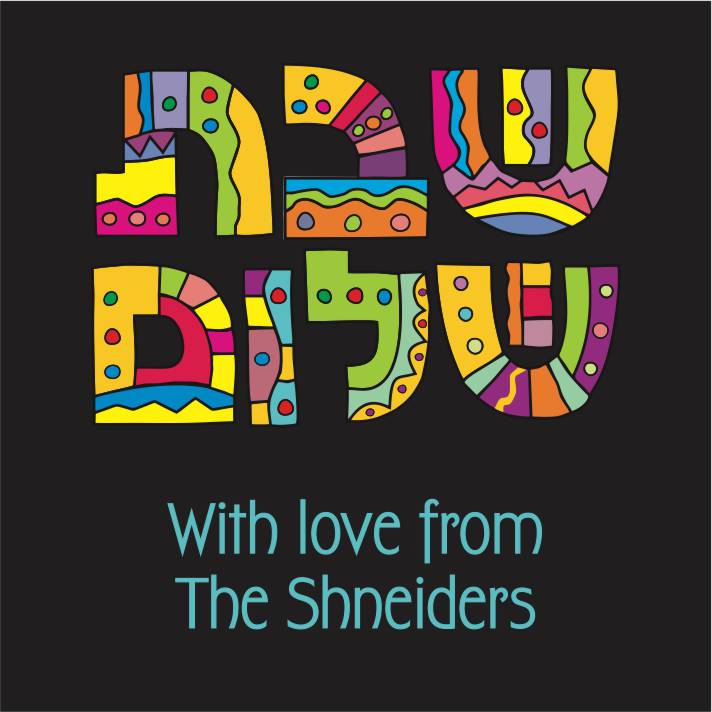 Shabbat shalom black