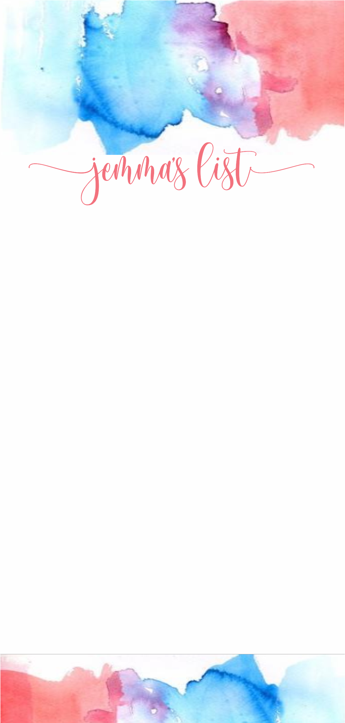 Watercolour blue red