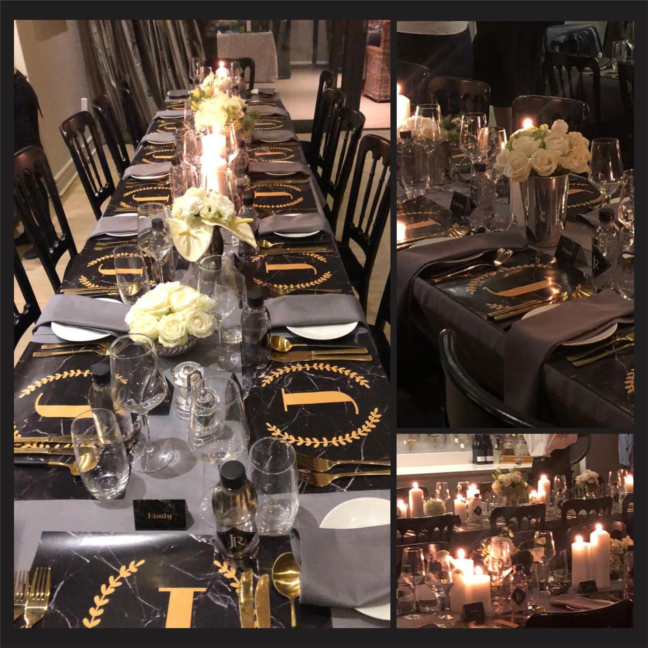 Dinner placemats & name cards