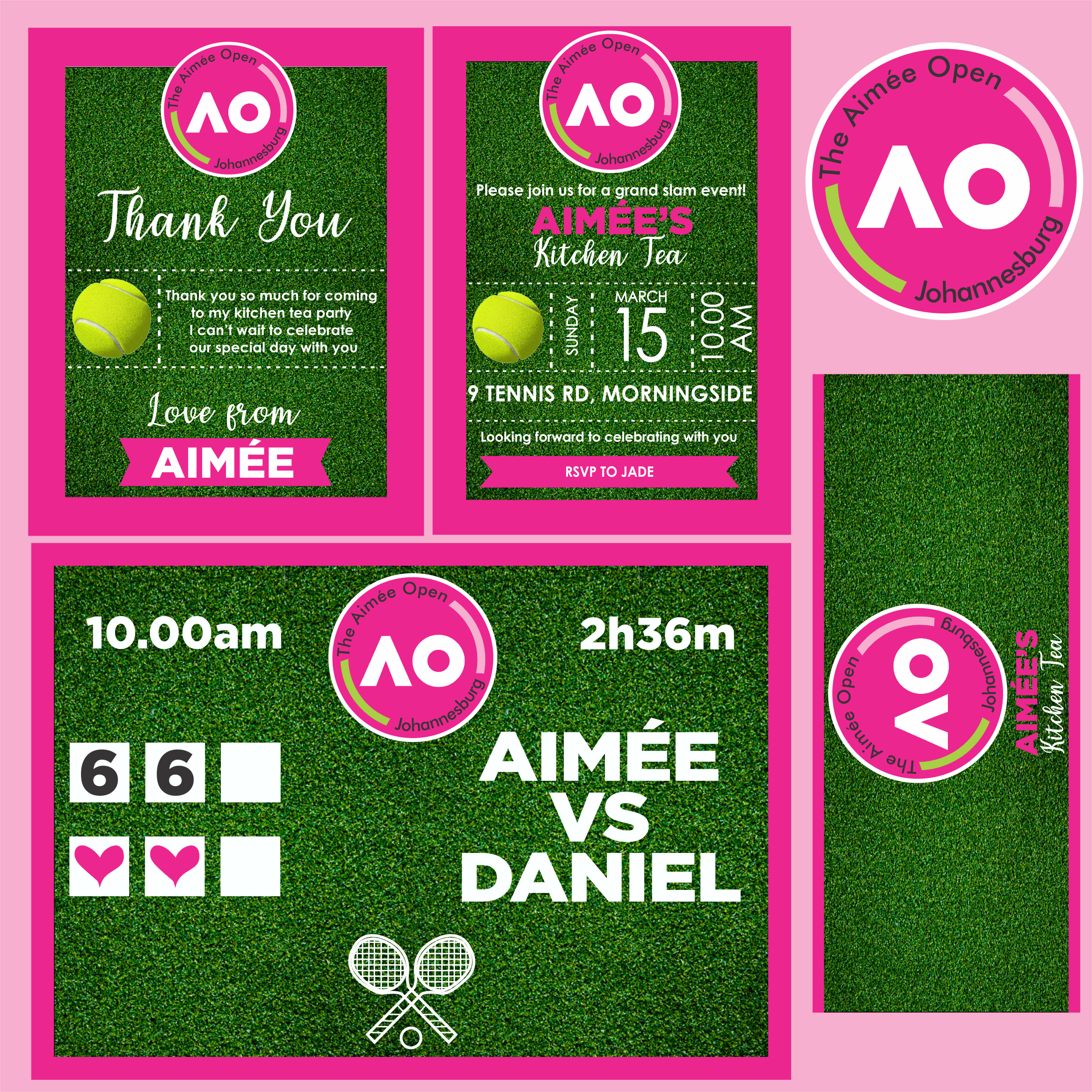 Tennis themed Kitchen Tea