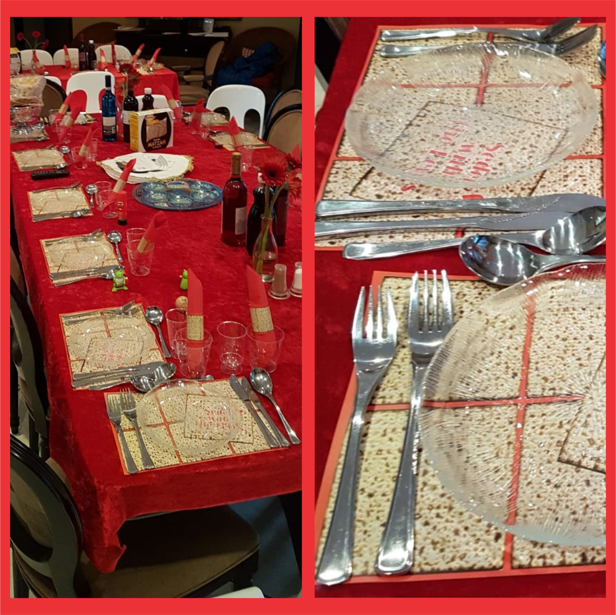Pesach placemats & serviette bands