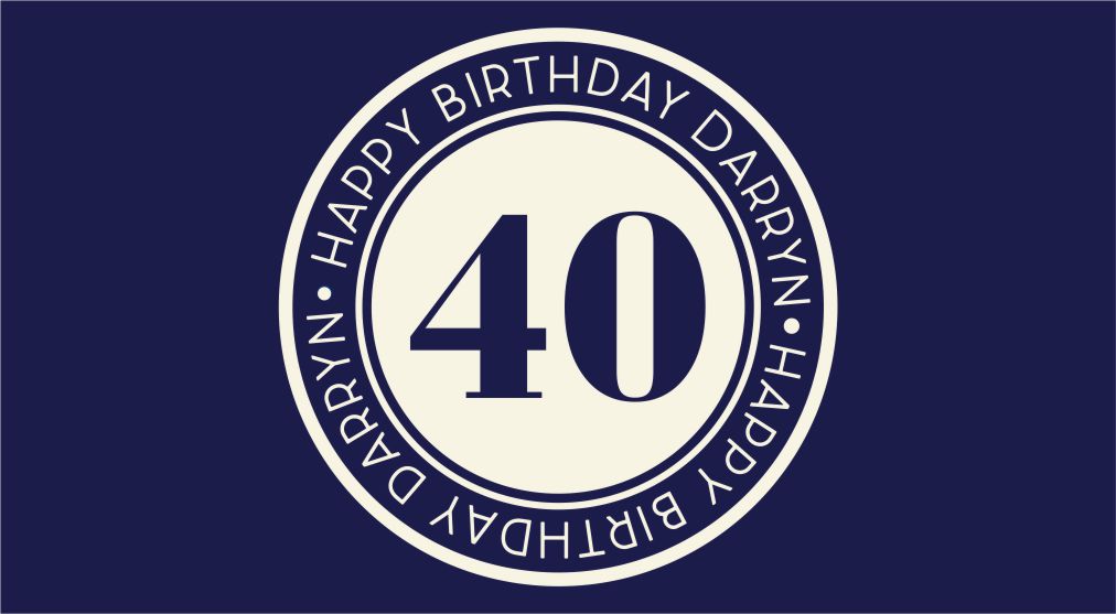 Sticker 40th