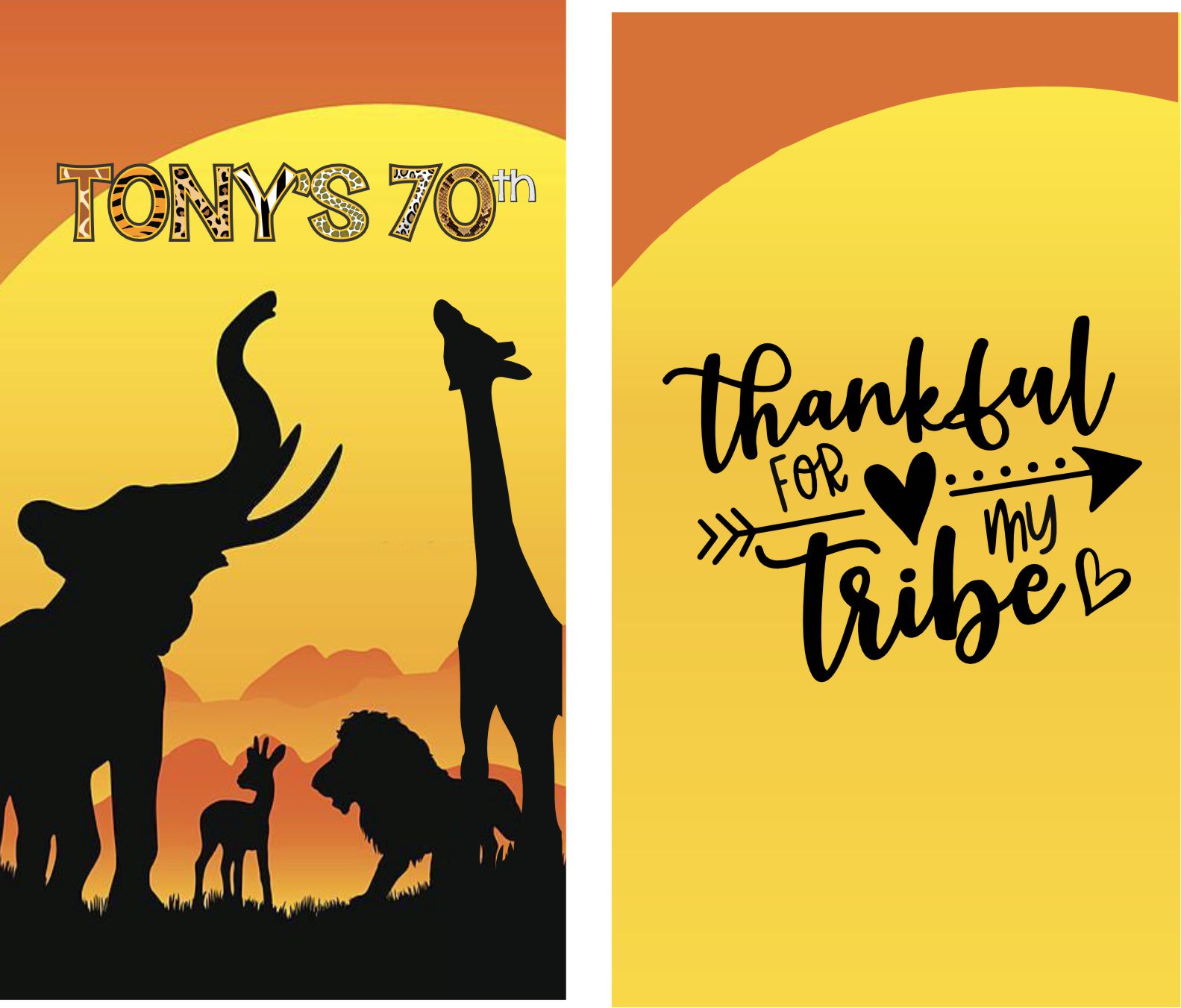 African sunset matches