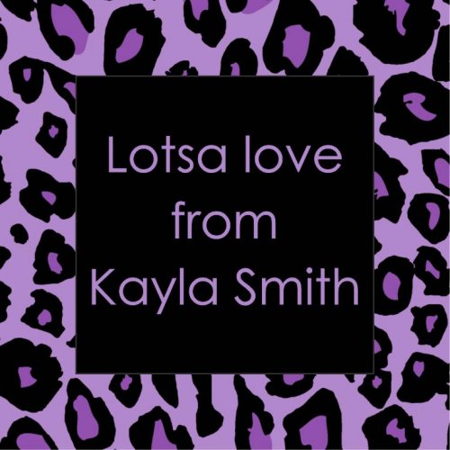 Animal print square purple