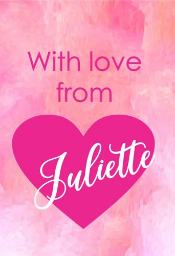 Watercolour pink heart rectangle