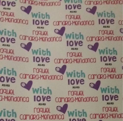 Heart from purple & aqua