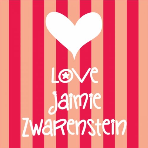 Heart gone stripey corel & red