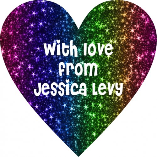 Heart glitter rainbow