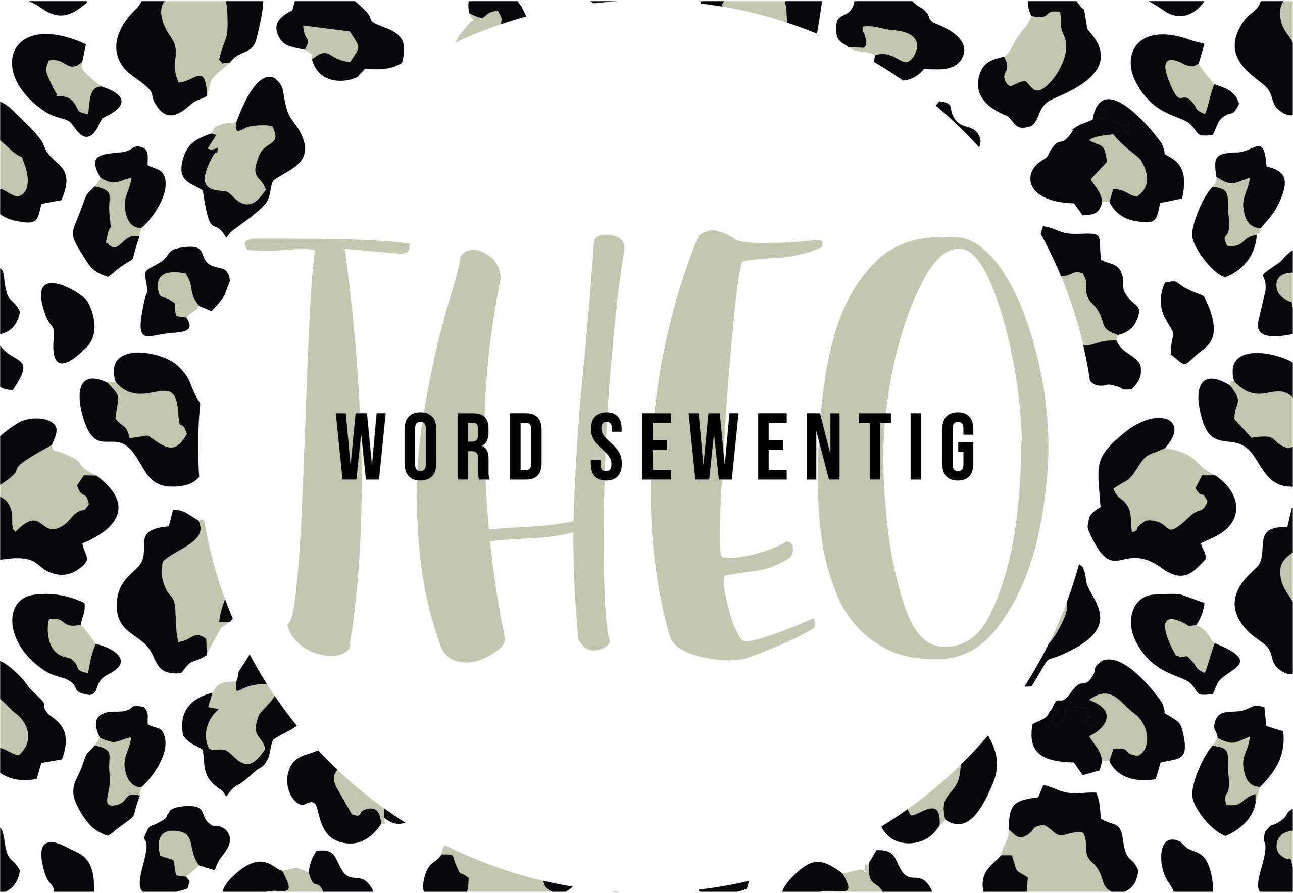 Beige and Leopard print