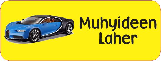 Bugatti blue on yellow