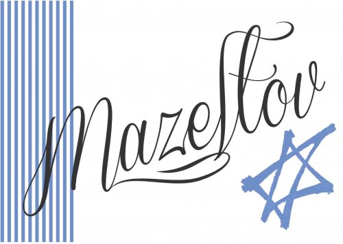 Mazeltov stripes blue