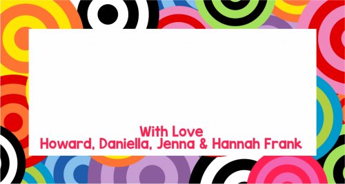 Border concentric circles bright