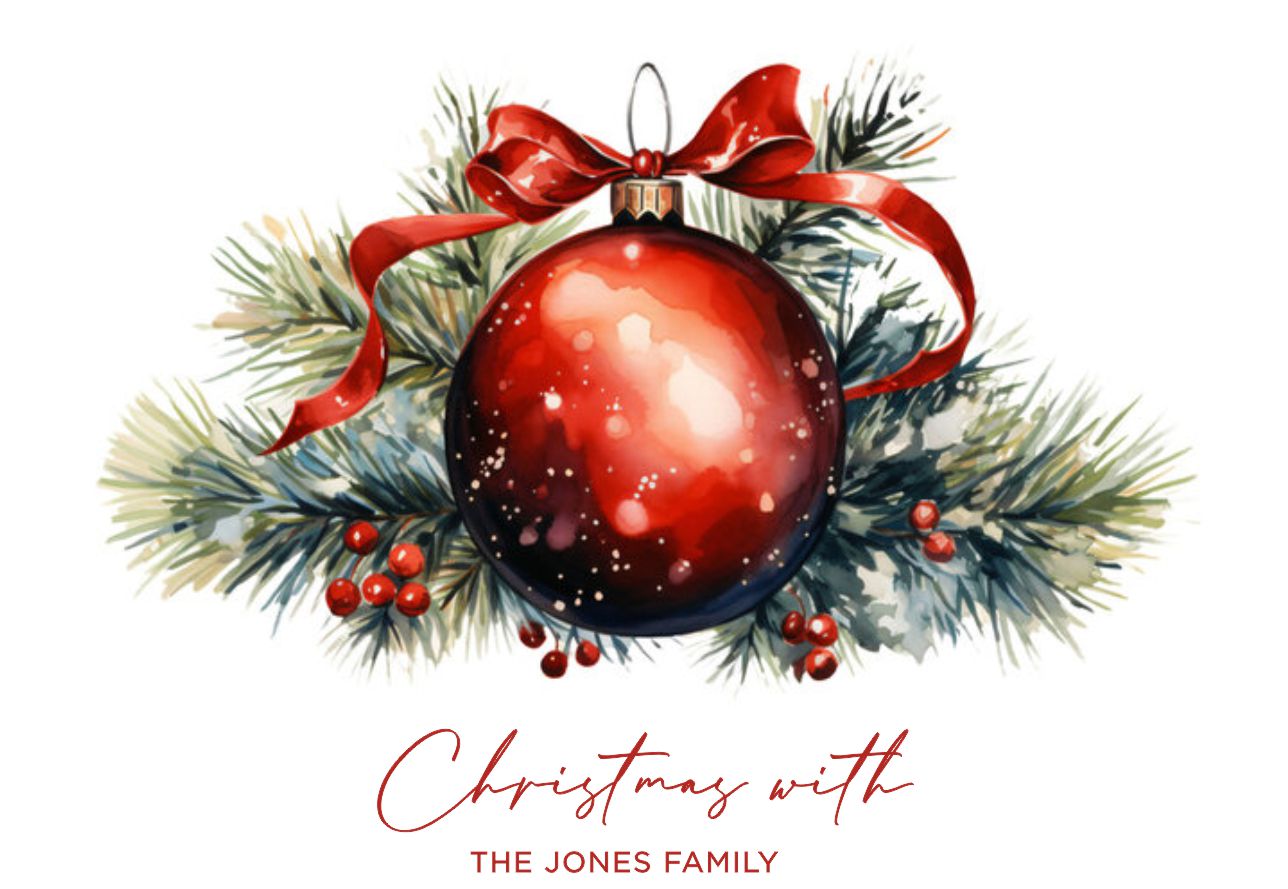 Christmas Bauble misteltoe