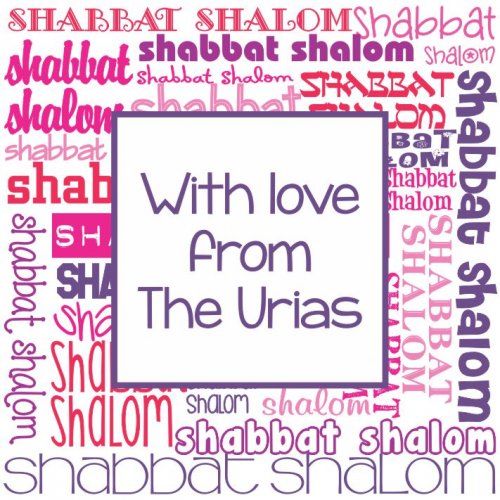 Shabbat Shaloms pinks & purples