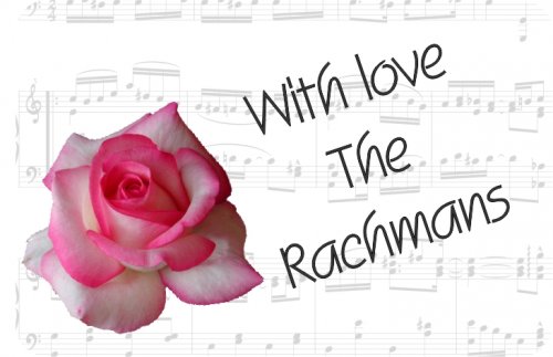Rose pink music notes