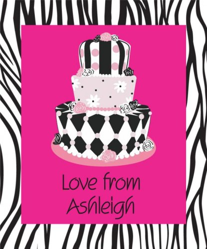 Cake on zebra print