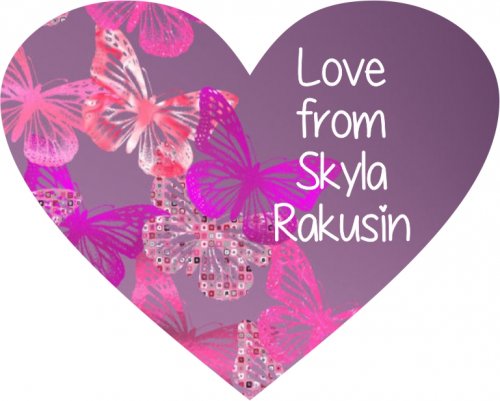 Butterflies pinks heart