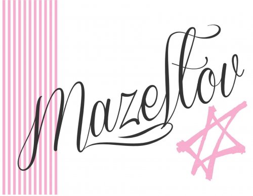 Mazeltov stripes pink