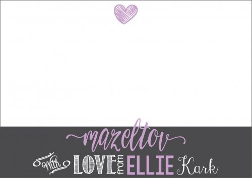 Chalkboard strip lilac