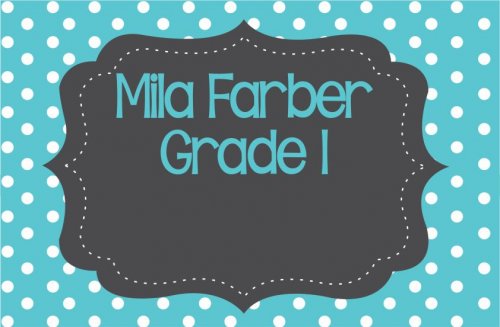 Chalk frame on mini dots aqua