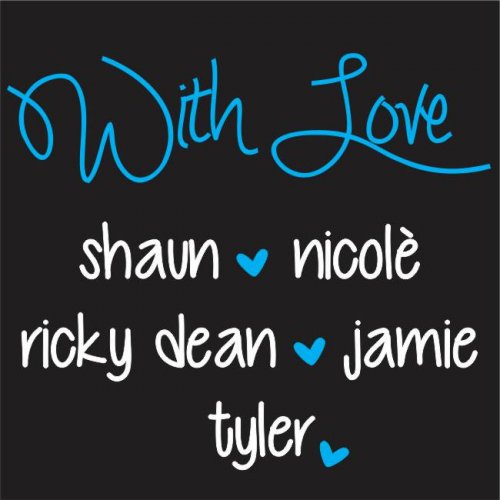 With love square blue