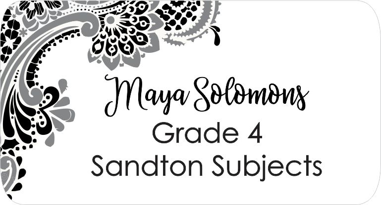 Damasc black & white